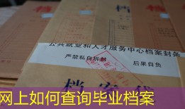 网上如何查询毕业档案