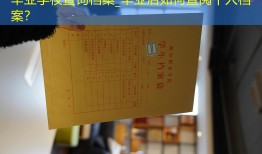 毕业学校查询档案_毕业后如何查阅个人档案？