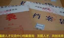 福建人才交流中心档案查询：发掘人才，共创未来