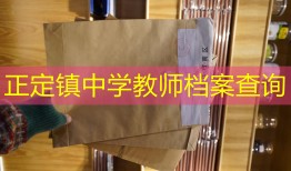 正定镇中学教师档案查询