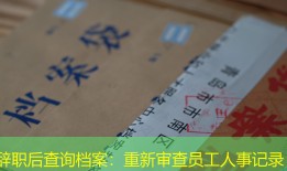辞职后查询档案：重新审查员工人事记录