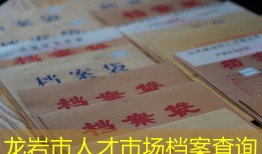龙岩市人才市场档案查询