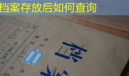 档案存放后如何查询