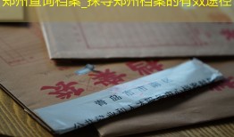 郑州查询档案_探寻郑州档案的有效途径