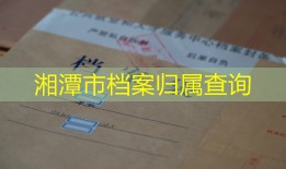 湘潭市档案归属查询