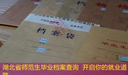 湖北省师范生毕业档案查询  开启你的就业道路