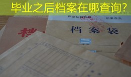毕业之后档案在哪查询？