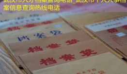 武汉市人才档案查询电话_武汉市个人人事档案信息查询热线电话