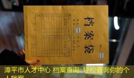 漳平市人才中心 档案查询: 轻松查询你的个人档案
