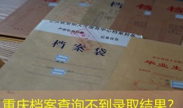 重庆档案查询不到录取结果？