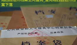 湘西自治州档案去向查询_查询湘西自治州档案下落