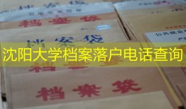 沈阳大学档案落户电话查询