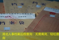 湖北人事档案远程查询：无需离岗，轻松查询