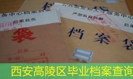 西安高陵区毕业档案查询