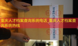 重庆人才档案查询系统电话_重庆人才档案查询系统热线