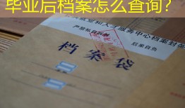 毕业后档案怎么查询？