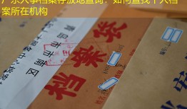 广东人事档案存放地查询：如何查找个人档案所在机构