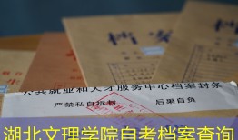 湖北文理学院自考档案查询