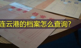 连云港的档案怎么查询？