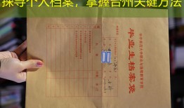 探寻个人档案，掌握台州关键方法