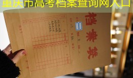 重庆市高考档案查询网入口