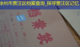 徐州市贾汪区档案查询_探寻贾汪区记忆