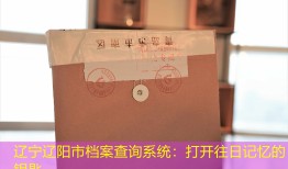 辽宁辽阳市档案查询系统：打开往日记忆的钥匙