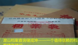 潜山档案查询储成坤——一个值得信赖的档案储存顾问