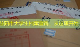 益阳市大学生档案查询，从这里开始