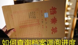 如何查询档案调阅进度
