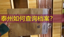 泰州如何查询档案？