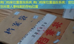 荆门档案位置查询系统_荆门档案位置追踪系统：定位您所需人事档案的存档位置