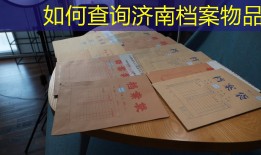如何查询济南档案物品