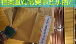 档案查询需要哪些东西？