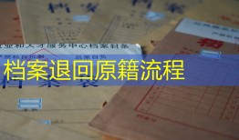 档案退回原籍流程