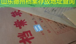山东德州档案存放地址查询