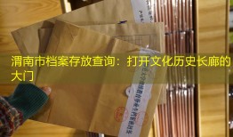 渭南市档案存放查询：打开文化历史长廊的大门