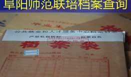 阜阳师范联培档案查询
