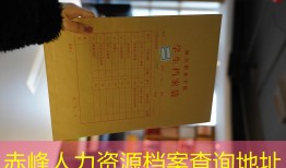 赤峰人力资源档案查询地址