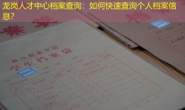 龙岗人才中心档案查询：如何快速查询个人档案信息？