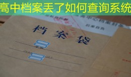 高中档案丢了如何查询系统