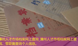 漳州人才市场档案网上查询_漳州人才市场档案网上查阅，零距离查询个人信息。