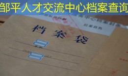 邹平人才交流中心档案查询