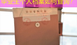 毕业生个人档案如何查询？