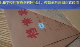 上海学校档案查询官网网址，教育资料调阅正式通道