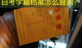 自考学籍档案怎么查询？