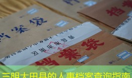 三明大田县的人事档案查询指南