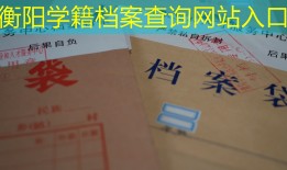 衡阳学籍档案查询网站入口