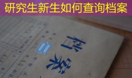 研究生新生如何查询档案