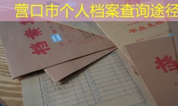 营口市个人档案查询途径